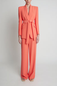 No1 Coral Crepe Trousers