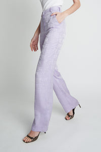 Lavender Jacquard Trousers
