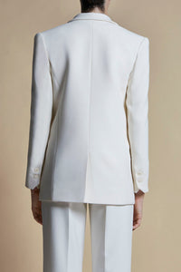 blazer blanca oversize